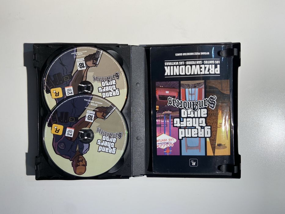 GTA San Andreas PC Pudełko i przewodnik