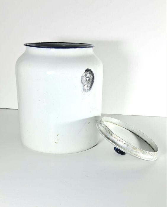 Frasco antigo esmaltado