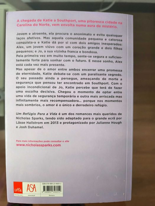 Um refúgio para A vida de Nicholas Sparks