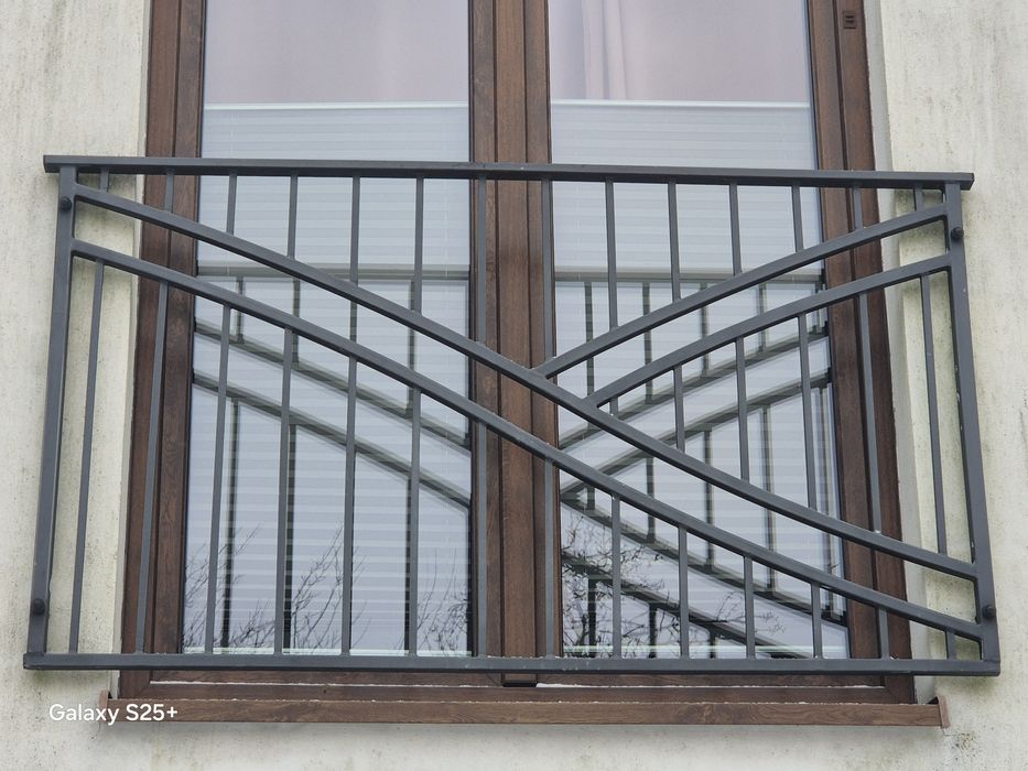 Balustrada zewnętrzna ocynkowana i malowana