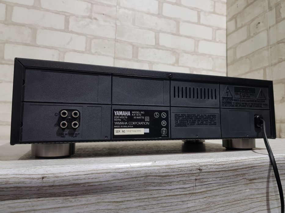 ТОР! 3-HEAD Стерео касетна дека YAMAHA KX-670, Play Trim, б/у з Німеччини
