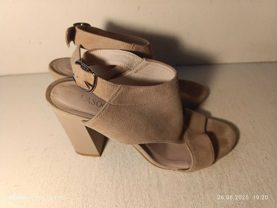 sandały skórzane Lasocki