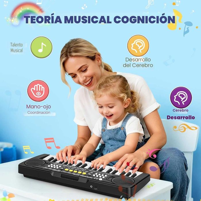 Teclado / Piano Infantil Musical 37 Teclas (Funcional / Ler Descrição)