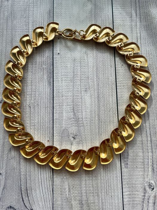 Вінтажне кольє золотисте широке американський вінтаж