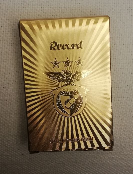 Baralho de cartas do Benfica Dourado