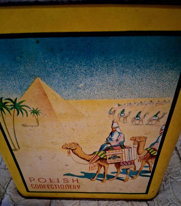 Stara puszka ROLIMPEX na cukierki PRL