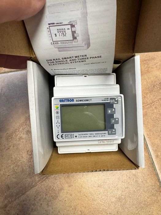 Eastron SDM630MCT wersja na przekładniki pomiar pośredni licznik modbus