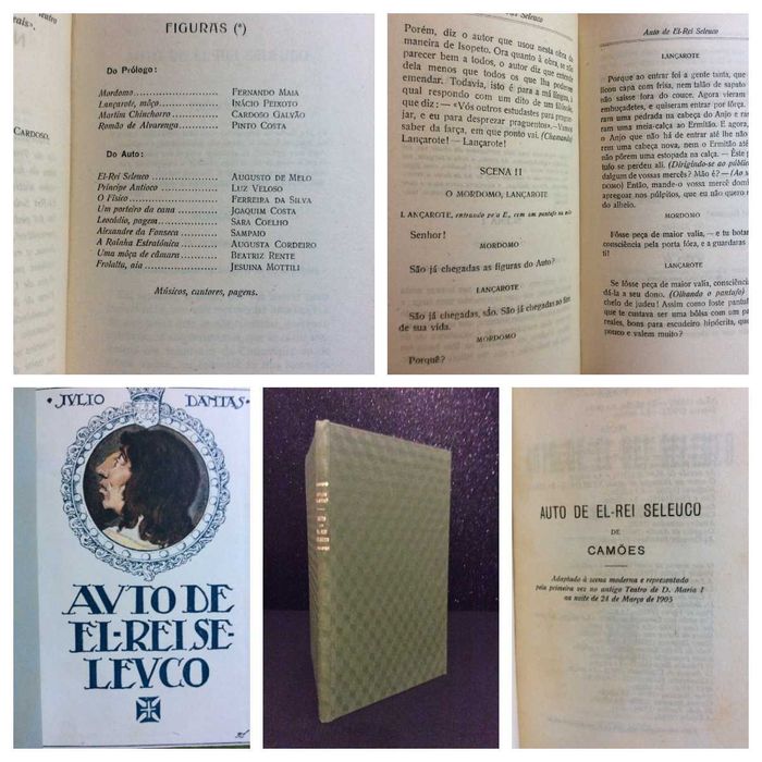 Luís de Camões - Auto de El-Rei Seleuco Adaptado à Scena Moderna. Por Júlio Dantas, 2.ª edição, 192?