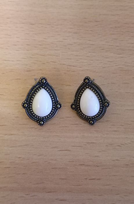 Серьги сережки натуральный камень