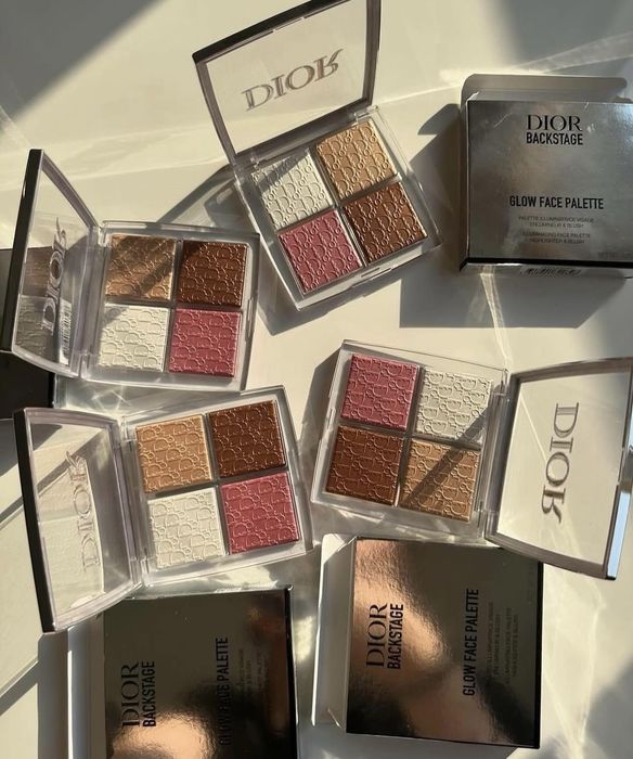 Палєтка палітра хайлайтерів Dior 001 004