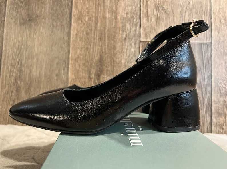 Czarne czółenka Minelli Pearla 38