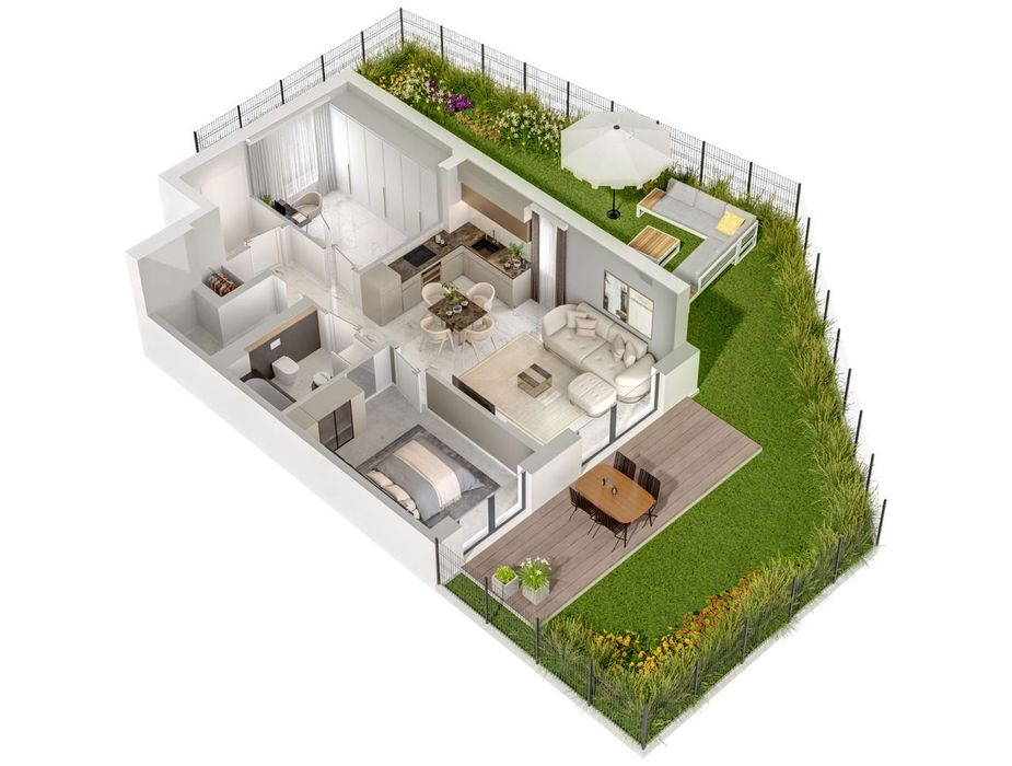 Mieszkanie na sprzedaż, 3 pokoje, 56 m², Porosły