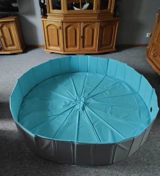 BASEN Kojec dla PSA DZIECI XXL 160x30cm SKŁADANY Ogrodowy do KĄPIELI