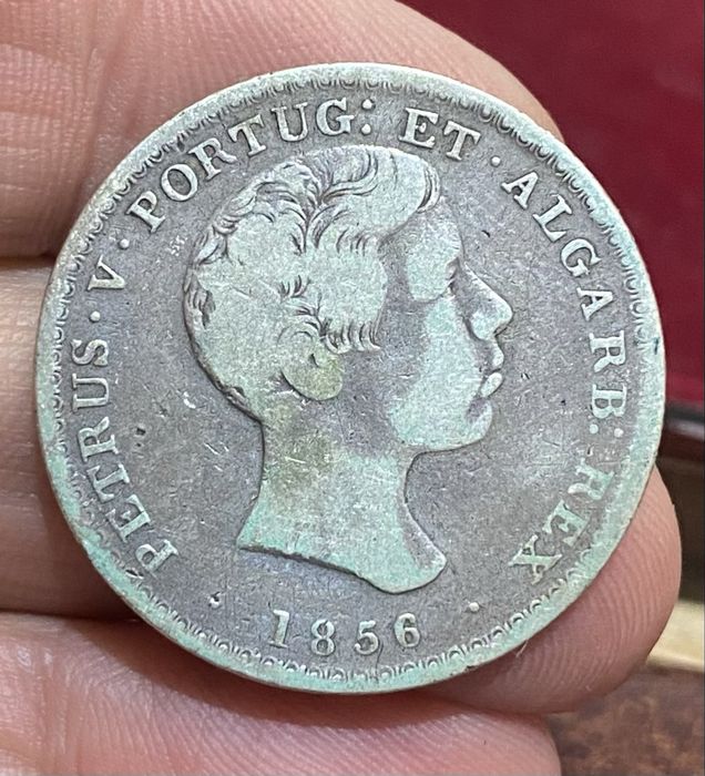 Moeda 1616 - D. PEDRO V - 500 Reis 1856 Prata