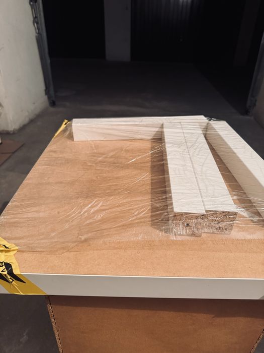 2 Mesas de apoio, branco, 35x35 cm