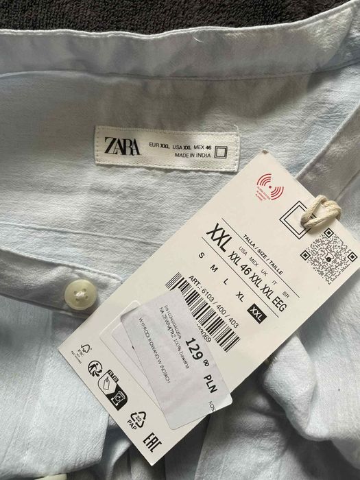 Nowa koszula jasnoniebieska Zara z metka oryginalna

XXL