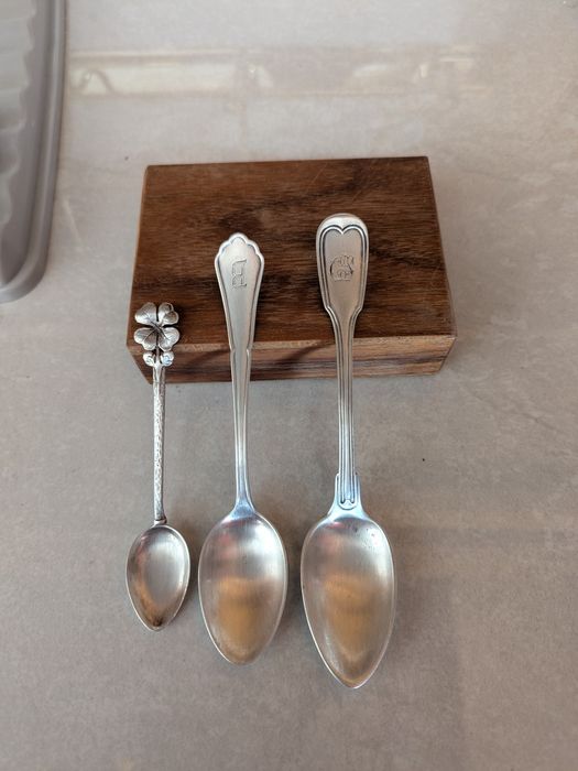 Srebrne Sztućce Stare z Próbą 800