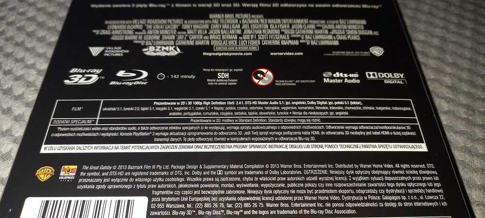 Gatsby   blu-ray 3D blu-ray