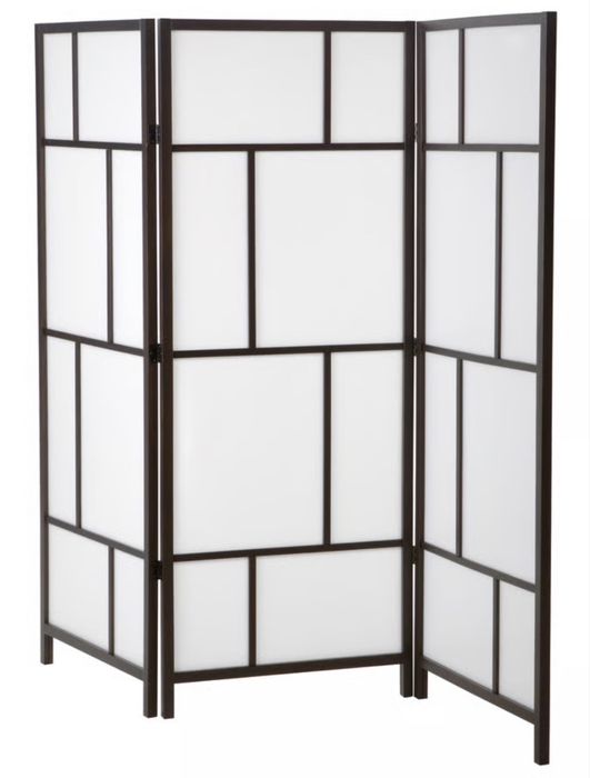 RISÖR Biombo, branco/preto