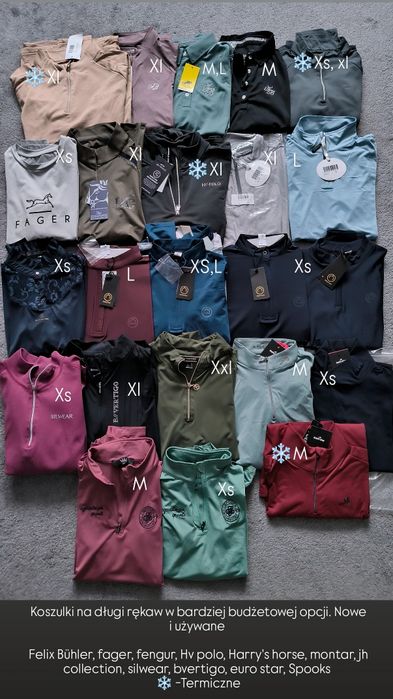 Koszulka jezdziecka xxs -xxl