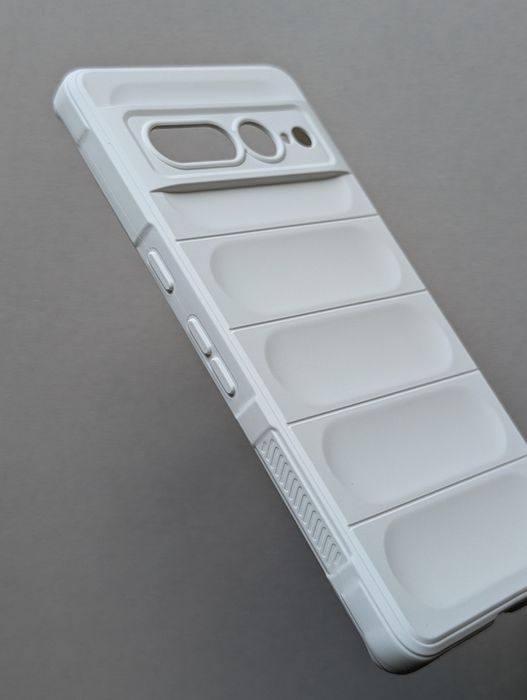 Протиударний чохол Google Pixel 7 Pro силіконовий з мікрофіброю Білий