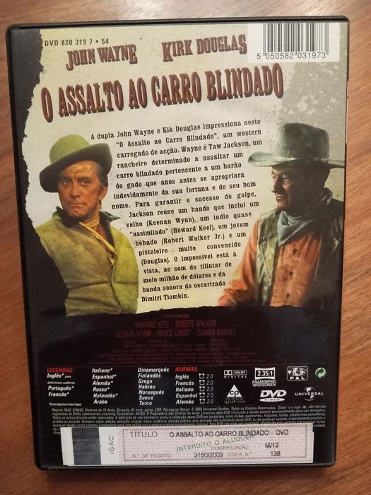 O Assalto ao Carro Blindado (J. Wayne/K. Douglas)