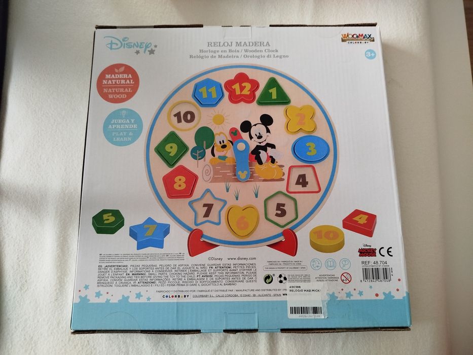 Brinquedo, Relógio em Madeira do Mickey