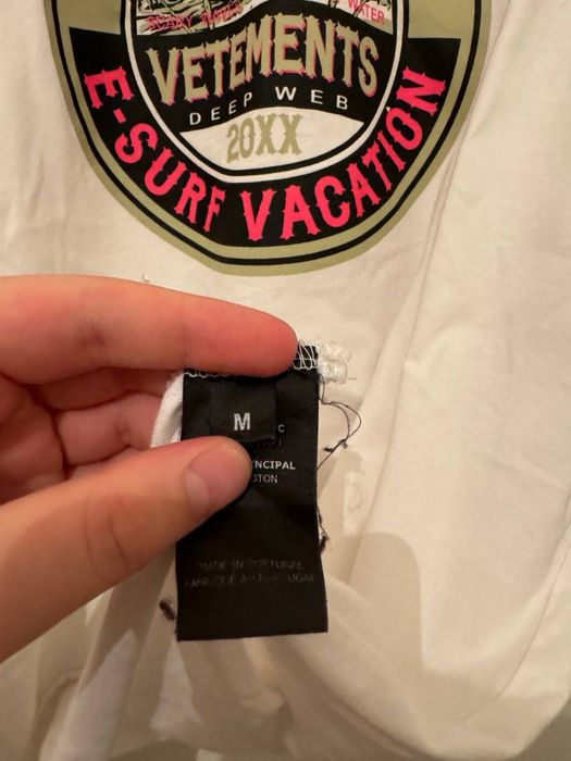 Футболка Vetements Deep Marianas Web DISTRESSED