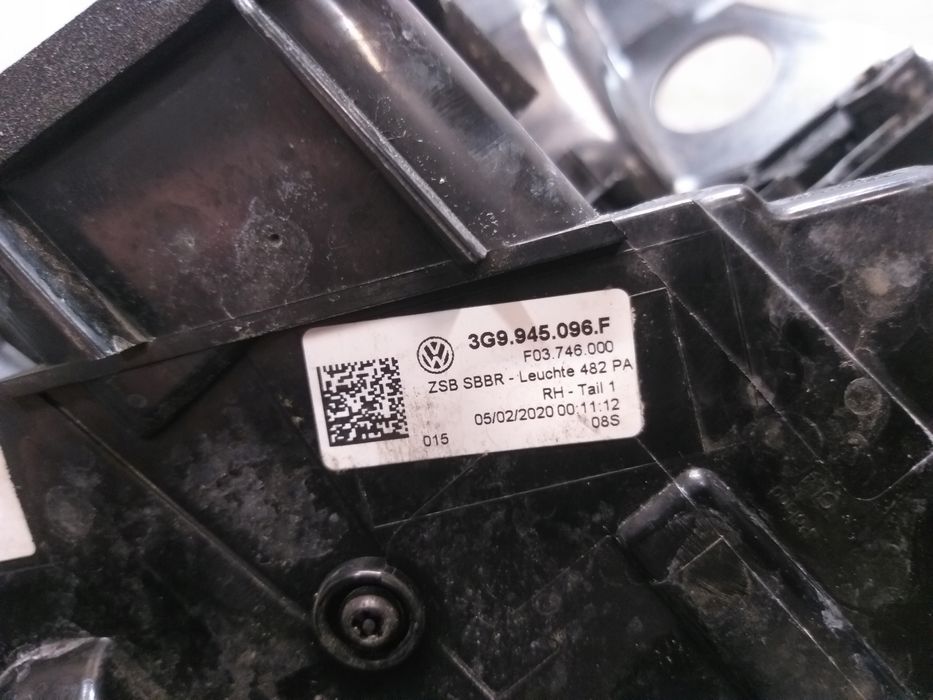 Lampa tył prawa vw passat b8 kombi lift led 3g9945096f