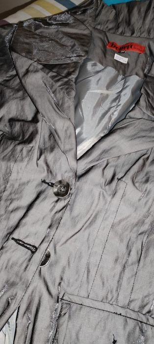 Blazer senhora prateado