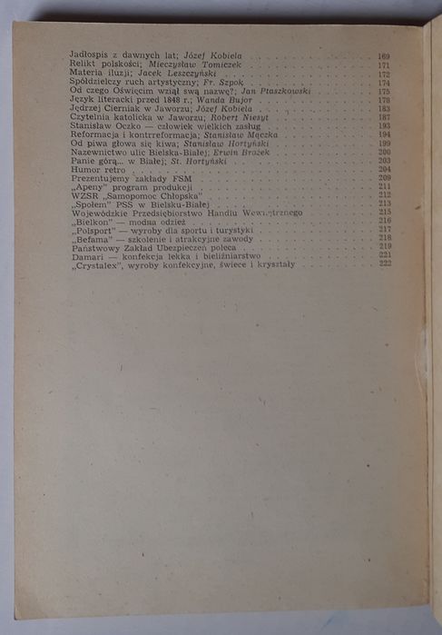 Kalendarz Beskidzki 1984