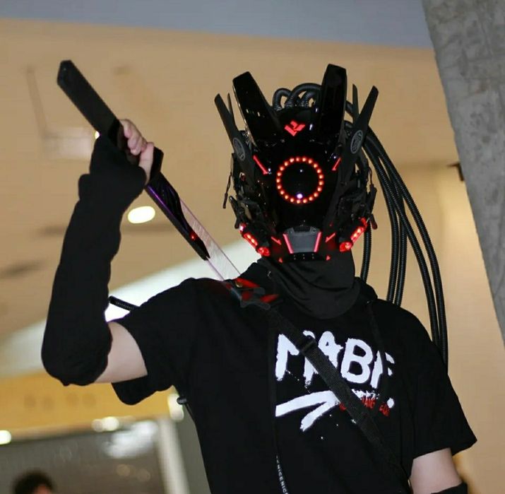 Máscaras Cyberpunk Stream Twitch YouTuber