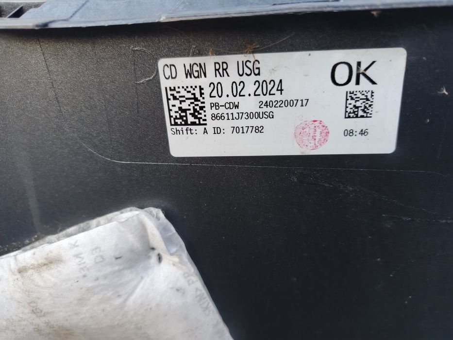 Kia Cee'd III zderzak tył USG na 6 pdc