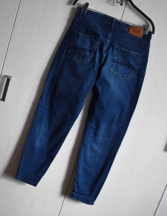 Spodnie jeansowe 36 S dżinsowe boyfriend mom dżinsy szerokie luźne jeansy
