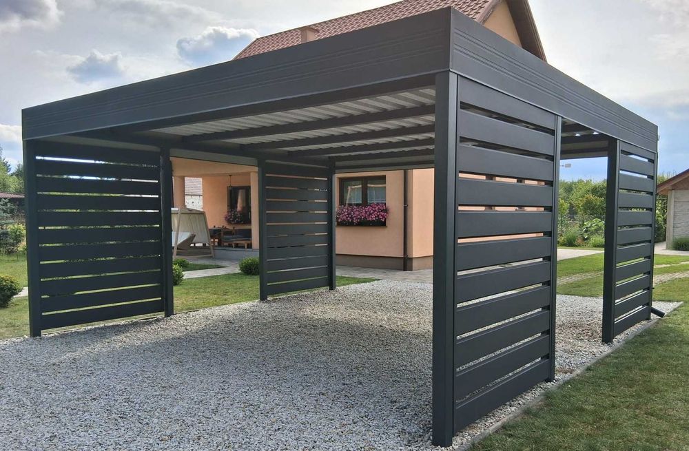 Carport 6x6 - wiata samochodowa garażowa dwustanowiskowa pod wymiar