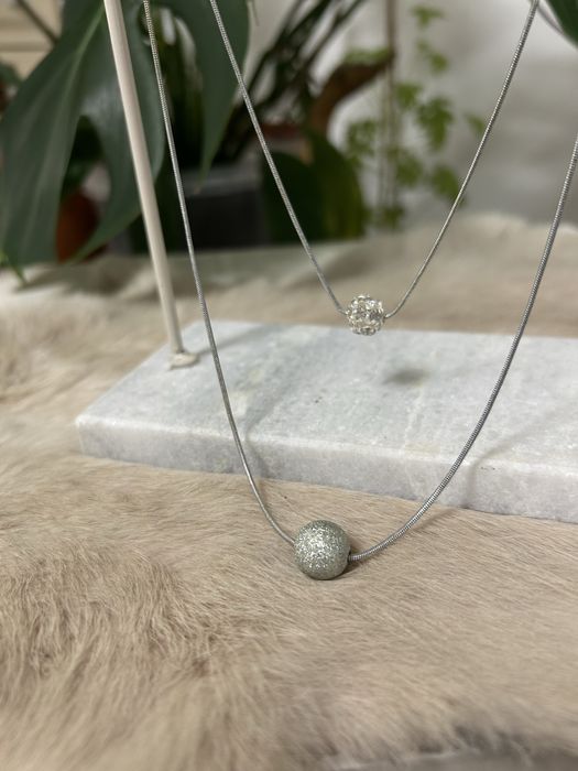 Naszyjnik kulki elegancki sylwester nowy rok praca impreza