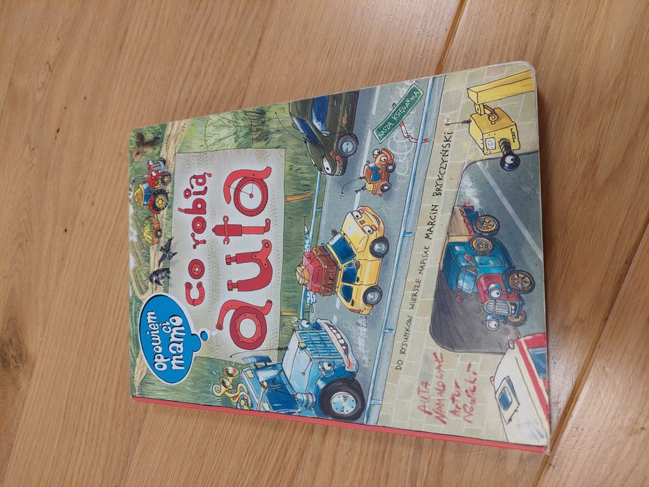 książka dla dzieci Co robią auta