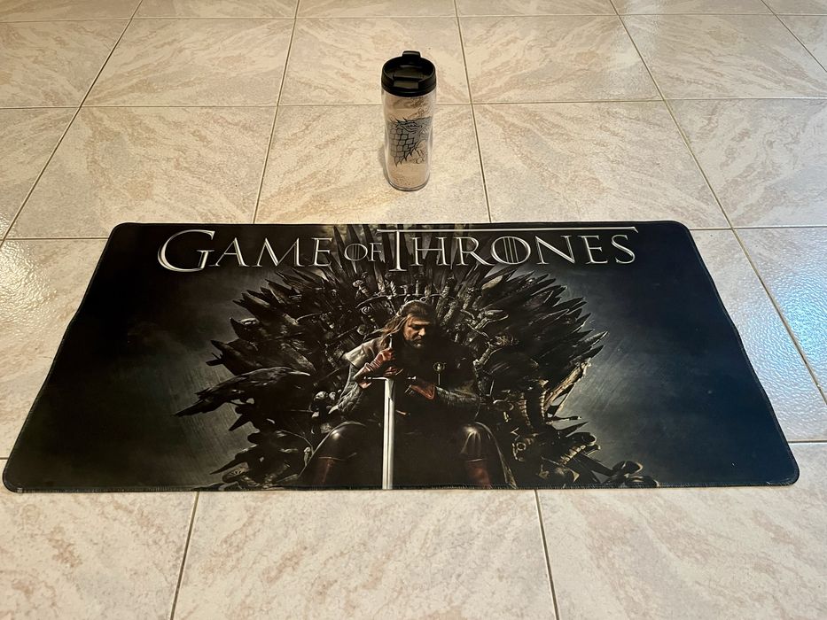 Tapete de rato copo Guerra dos Tronos Ned Stark secretaria decoracao
