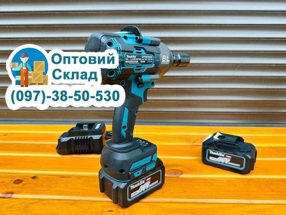 Акумуляторний Безщітковий Гайковерт DTW1002 BL (36v/9ah) Квадрат 1/2