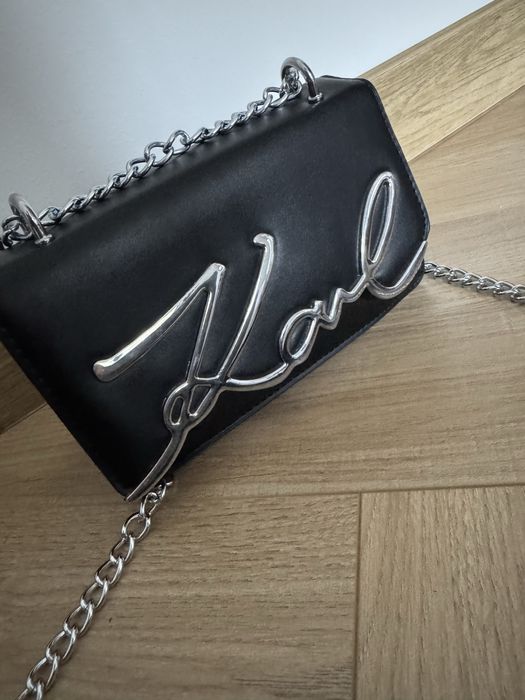 Nowa czarna torebka Karl