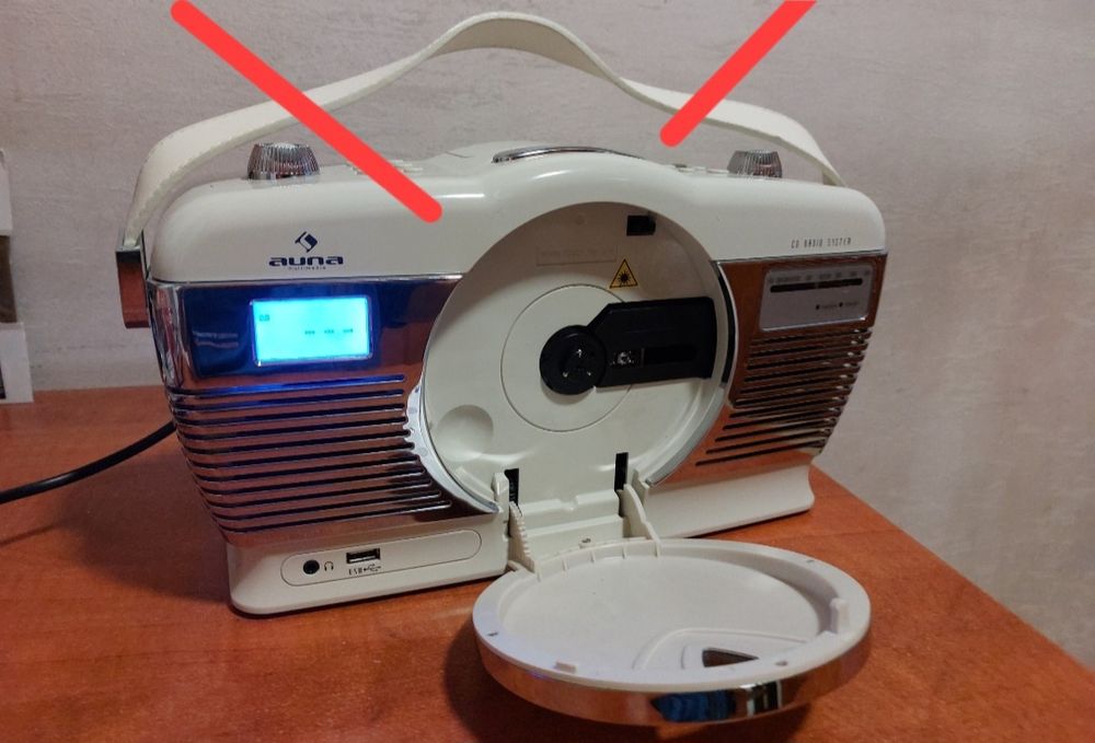 Radioodtwarzacz Auna retro  MP3/CD/USB
