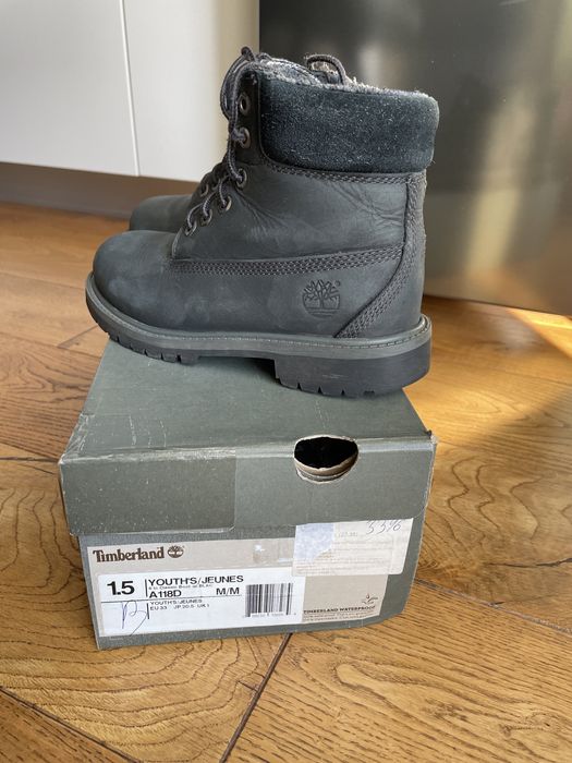 Ботинки Timberland, осень, кожа, размер 33, стелька 21,7