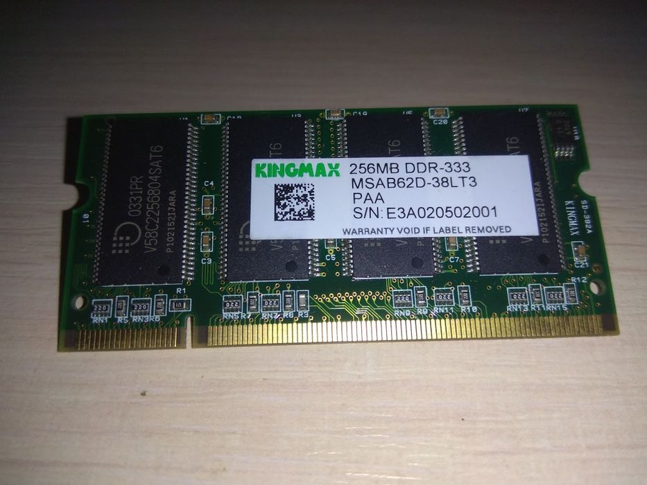 Оперативная память SO-DIMM DDR 256MB для ноутбука