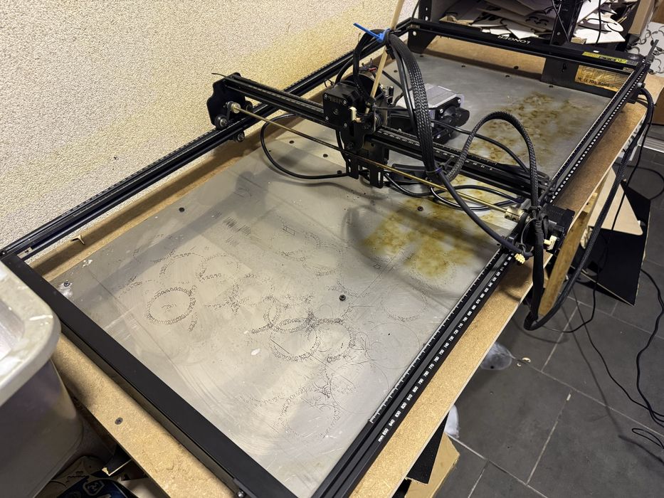 Laser longer ray 10W + przedluzka extend 850x400 mm + pompka