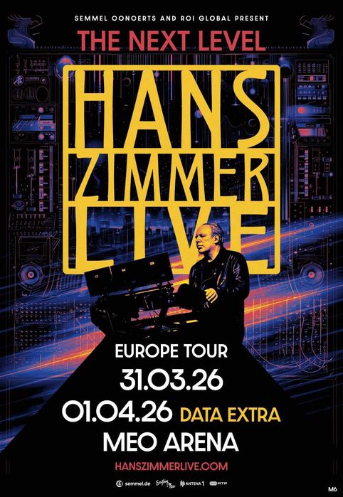 Bilhetes Hans Zimmer 31 Março 2026