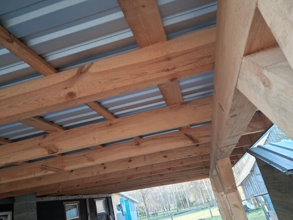 Tarcica budowlana krokwie działówki belki łaty sosna swierk sucha