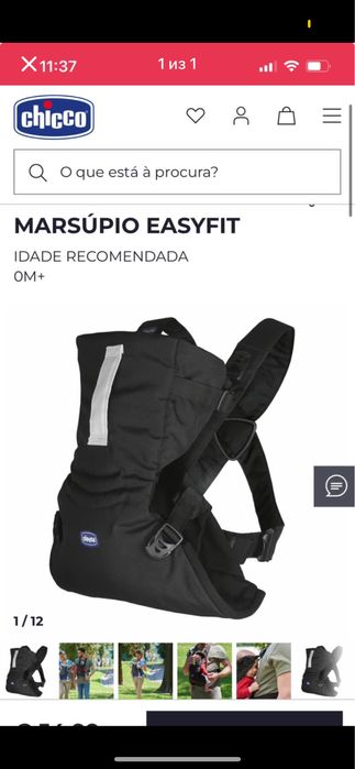 Marsupio chicco em perfeito estado