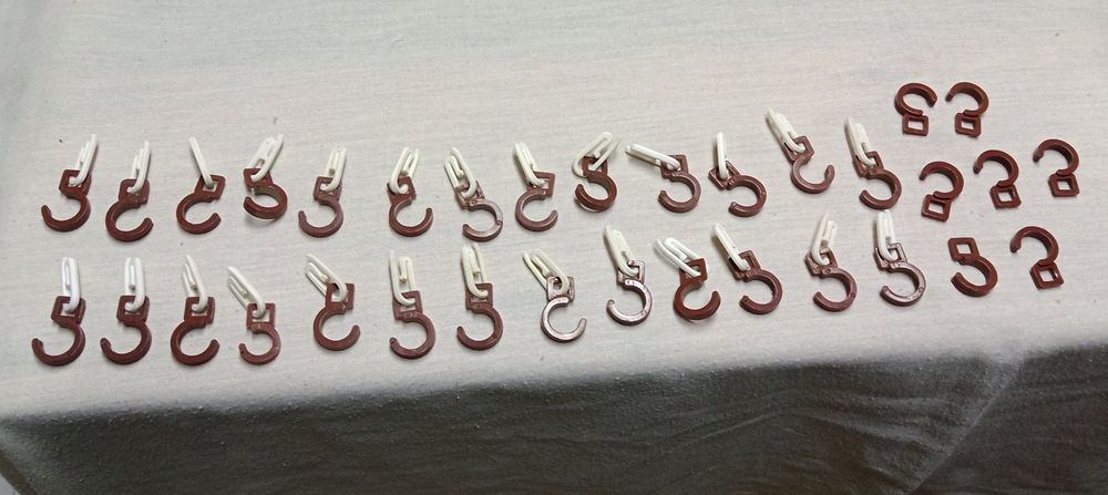 Réguas duplas para sanefas