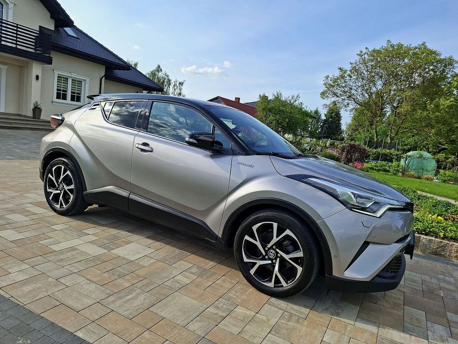Toyota C-HR 1.8 hybryda, szary metalik,kamera, nawigacja, pełen serwis ASO