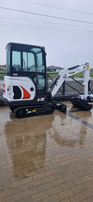 Wynajem minikoparki bobcat E19, 3 łyżki  ,